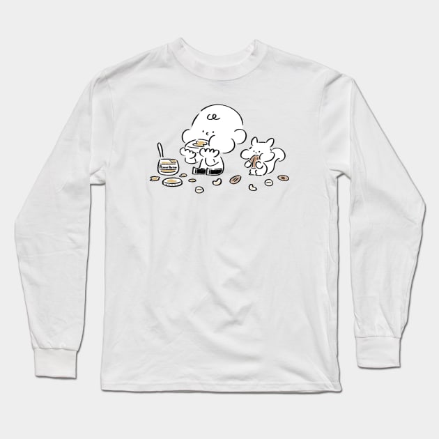 Nuts Day Long Sleeve T-Shirt by Maki Nakada